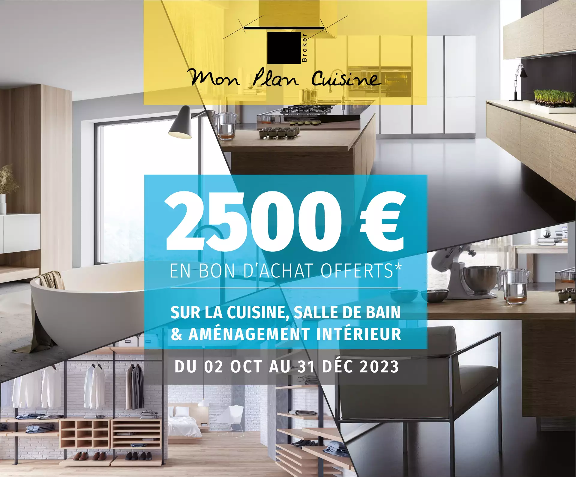 Bon d'Achat de 2500 € à valoir chez Mon Plan Cuisine