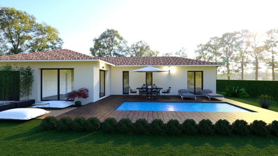 Maison neuve 101m² Le Teich (33) Constructeur Biscarrosse (40)