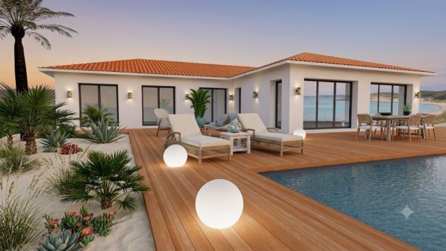 Maison contemporaine de 152m²  au golf de Biscarrosse (40600)