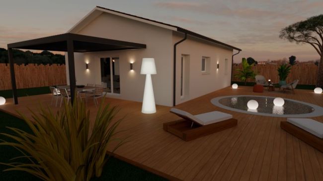 Maison traditionnelle de 70 m² à construire à Belin-Béliet sur terrain viabilisé proche des commodités
