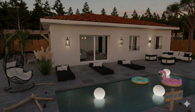 Maison neuve de 90m² à Parentis en Born (40160)