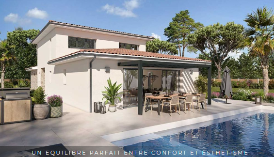 "Maison neuve 4 chambres à Eysines centre sur terrain viabilisé de 500 m² avec garage – Idéal famille"