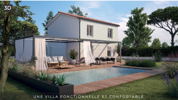 Maison neuve à étage de 90 m² sur terrain de 530 m² à Soussans, proche écoles et commerces