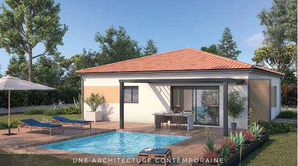 Maison neuve de 94 m² à Margaux sur terrain de 1170 m² – Proche commodités, écoles et transports