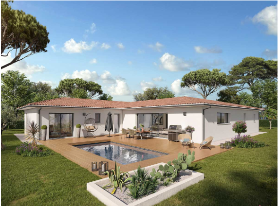 Maison contemporaine neuve de 106 m² à Martignas-sur-Jalle, proche écoles et commodités