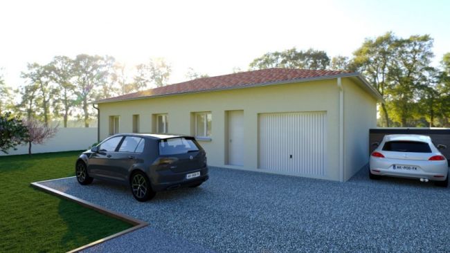 Maison à bâtir de 90m² habitable + garage