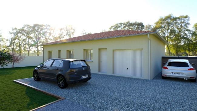 Maison neuve 90m² terrain mont de marsan centre ville lumineuse landes 3 chambres garage chauffage gainable