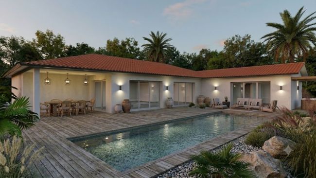 Maison contemporaine de 144m² avec garage au golf à Bicarrosse (40600)