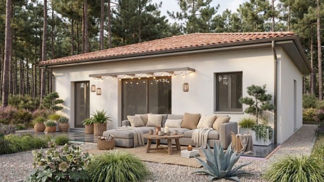 Maison de 86m² avec garage de 15m²  à Lit et Mixe (40170)