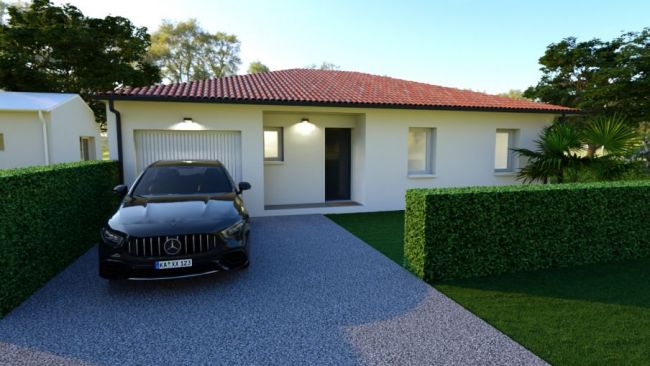 Terrain sur la commune de Bascons et Maison  T4 et garage