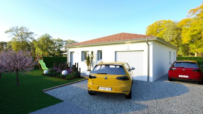 Maison neuve 90m² terrain mont de marsan centre ville lumineuse landes 3 chambres garage chauffage gainable