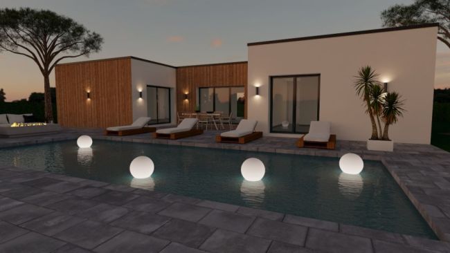 Villa contemporaine à Bicarrosse au golf (40600)