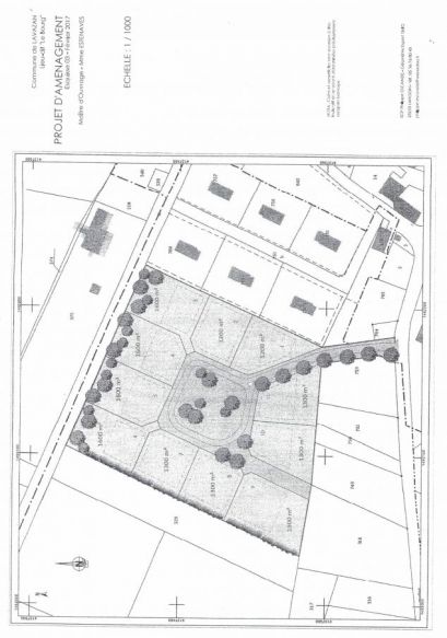 Terrain de 1000 m² à 1600 m² sur la commune de Lavazan