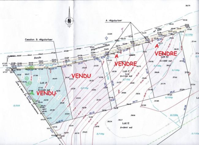 Terrain de 1150 m² sur la commune de Baigneaux