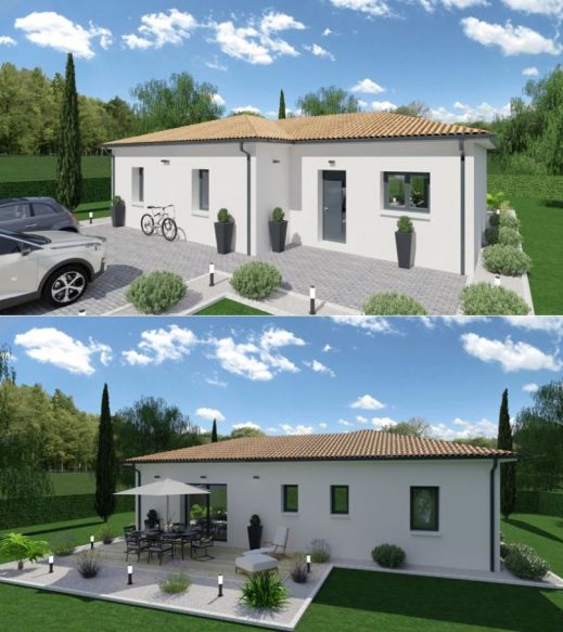 maison plain pied re2020 3 chambres à Arbanats 33640