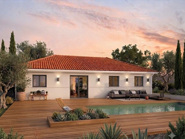 Maison de quatre chambres à Biscarrosse sur un terrain de 900 m² pour profitez des lacs et de la plage (40600)