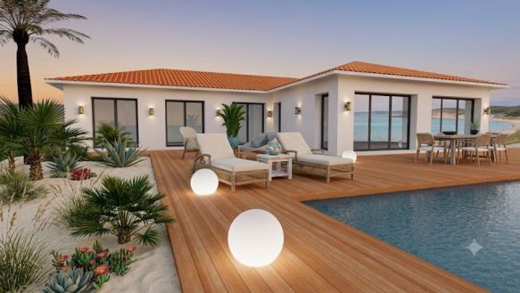 Maison contemporaine de 152m²  au golf de Biscarrosse (40600)