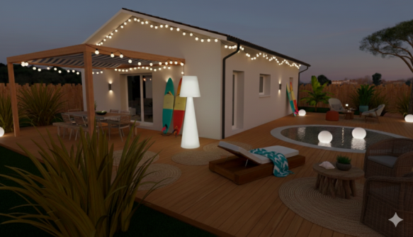 Maison deux chambres à Biscarrosse plage (40600)