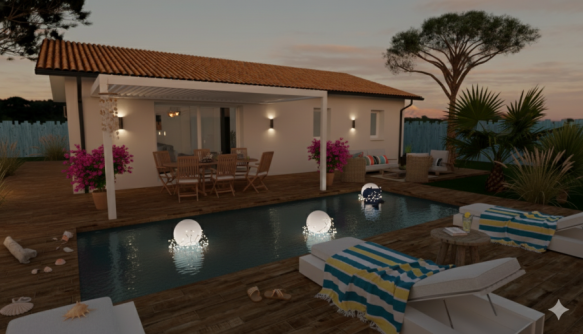 Maison 80m² à Biscarosse proche centre ville (40600)