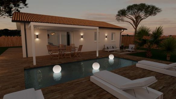 Maison neuve 90 m² à Vielle-Saint-Girons avec terrain 664 m²  proche plages écoles et commodités idéale famille ou investissement locatif