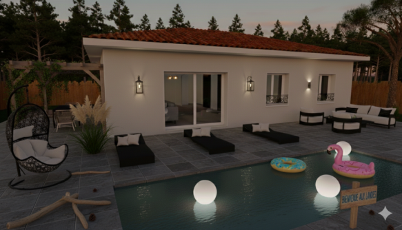 Maison neuve de 90m² à Parentis en Born (40160)