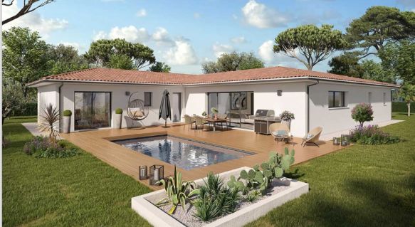 Maison neuve de 106 m² sur terrain de 1000 m² à Margaux, proche écoles et commodités