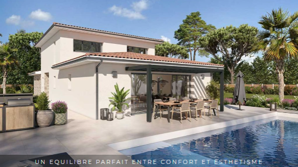 Maison familiale de 120 m² à construire au Haillan, terrain viabilisé de 560 m² proche écoles et commodités