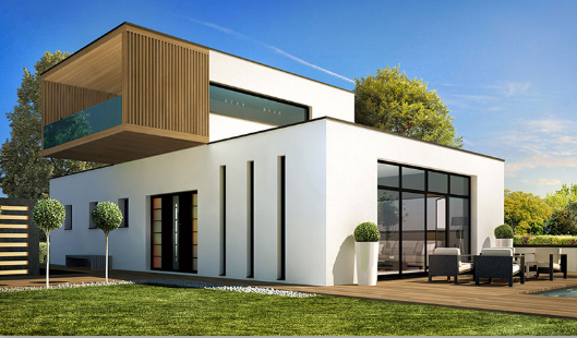 Maison contemporaine neuve à étage de 154 m² avec garage sur terrain de 1000 m² à Saint-Aubin-de-Médoc, proche écoles et commodités