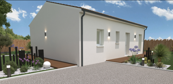 Blanquefort centre – Maison contemporaine neuve de 74 m² sur terrain de 410 m², proche toutes commodités