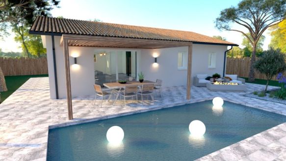 🏡 Maison neuve à Linxe  Plain-pied de 90 m² sur terrain de 750 m², proche écoles et commodités, idéale primo-accédants