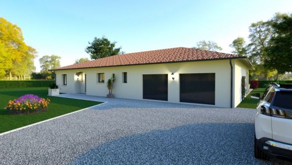 Maison neuve suite parentale double garage terrasse couverte 40090 CAMPAGNE