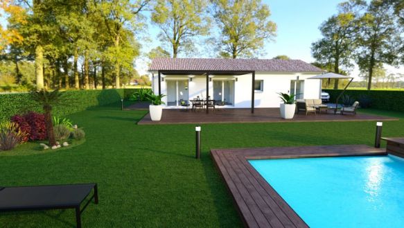 Terrain + Maison 3 chambres 33730 Noaillan