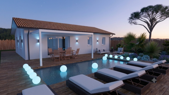 Maison de 90m² à Lugos (33830)