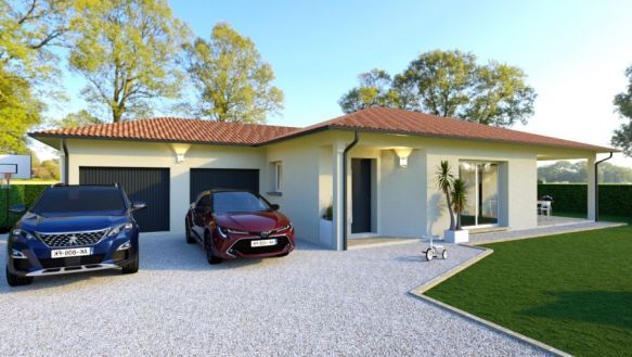 Maison de 97m² avec double garage et terrasse couverte à SAINT PIERRE DU MONT