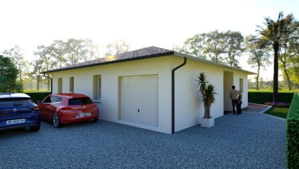 Maison 90m² + garage au Teich (33470)