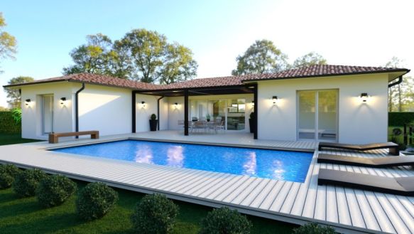 Maison contemporaine de 140m² à Pontenx les Forges (40200)