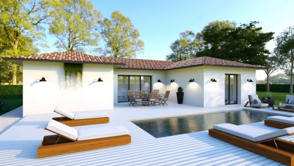 À Biscarrosse maison contemporaine de 103m² (40600)