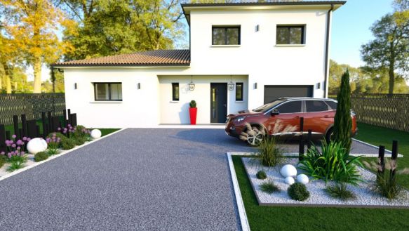 MAISON 5 PIECES AVEC UN GARAGE SUR UN TERRAIN DE 880M²