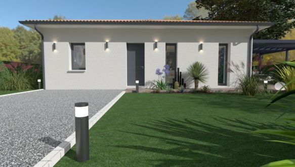 MAISON 4 PIECES SUR UN TERRAIN DE 550M² A VIRELADE 33720