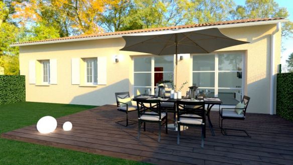 MAISON 4 PIECES 90M² SUR UN TERRAIN DE 400M² A PUYNORMAND