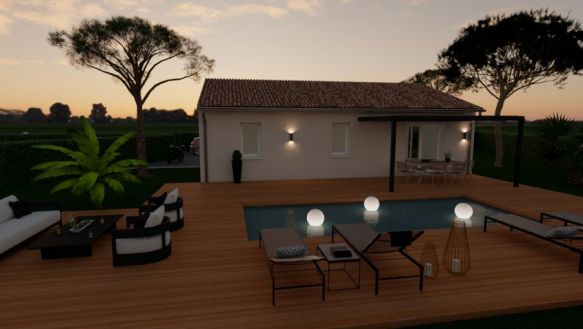Maison neuve de 70 m² à Vielle-Saint-Girons, terrain viabilisé avec garage Idéale primo-accédants ou investisseurs