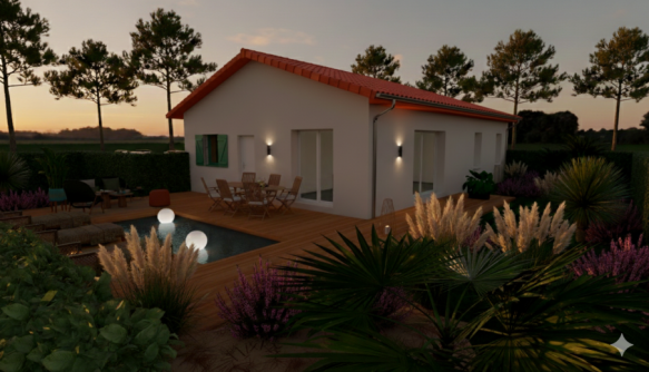 Maison de 80m² à Parentis (40160)