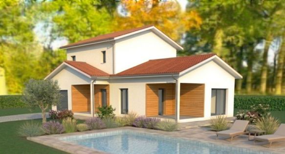 A Biscarrosse maison à étage de trois chambres plus garage plus terrasse couverte sur 900 m² de terrain (40600)