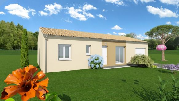 Maison + terrain sur LAROQUE 33410