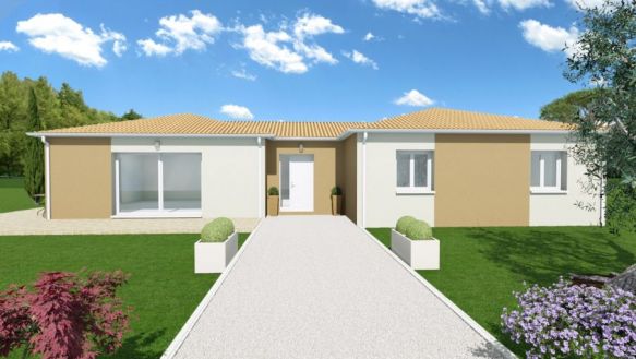 Terrain 560 m² + maison 110 m²