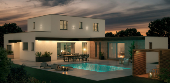 Terrain + maison 150m² 4 chambres dont suite parentale RE2020 PTZ