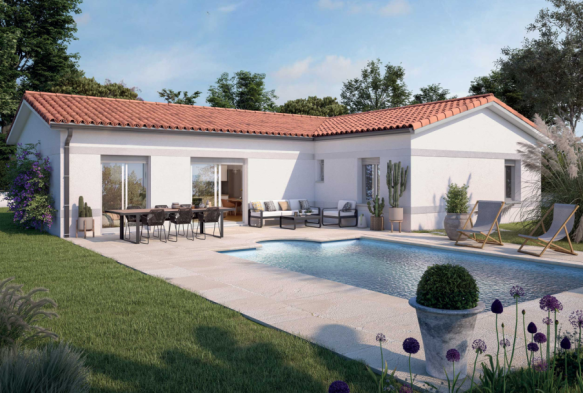 Terrain + maison 110m² 4 chambres, suite parentale RE2020 Eligibilité PTZ