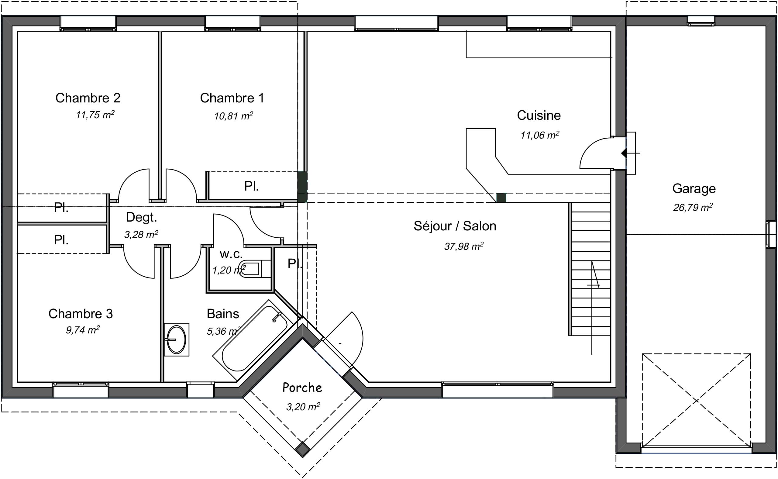 Maison Contemporaine Étage Érable Avec