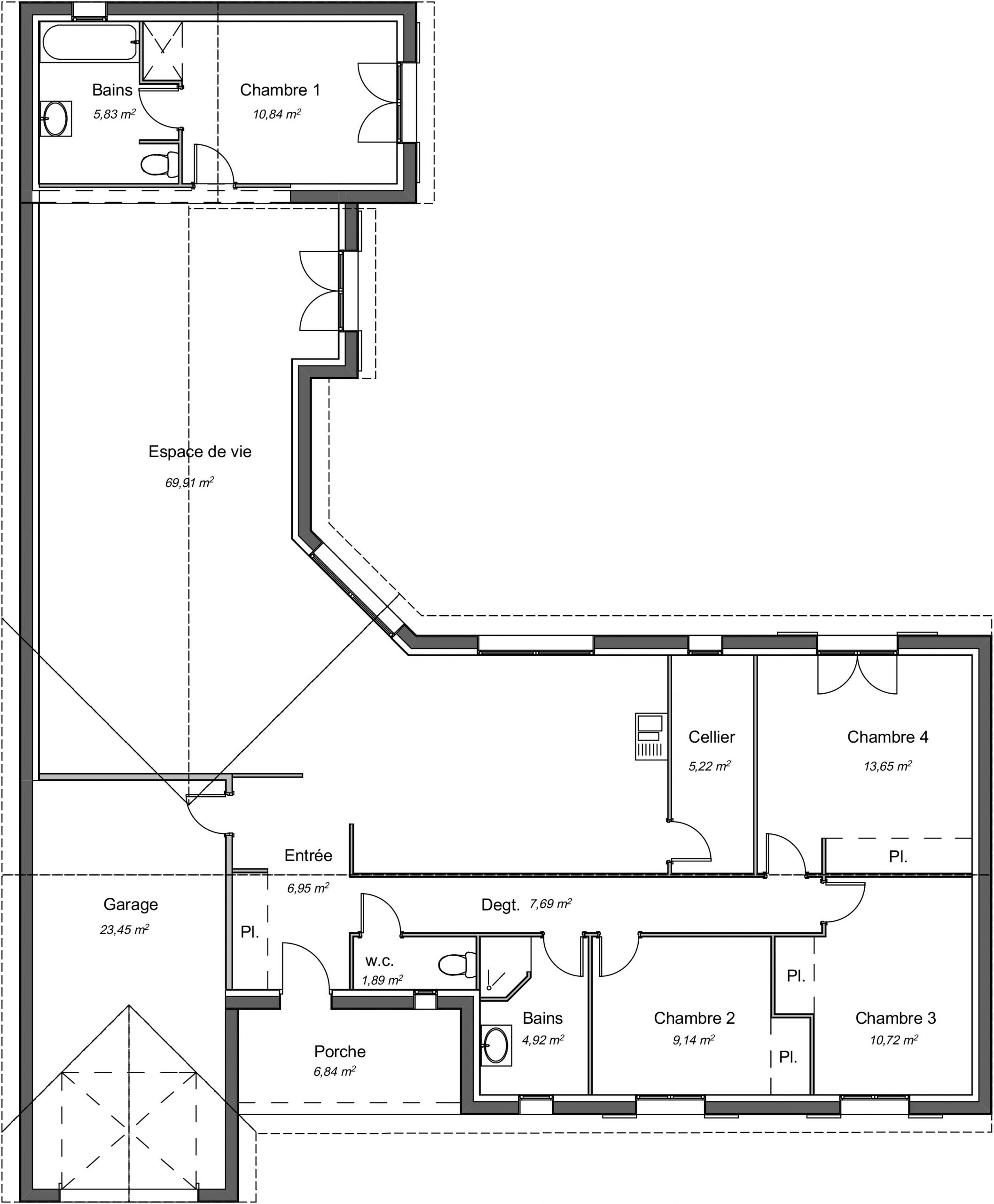 Maison Traditionnelle Plain Pied