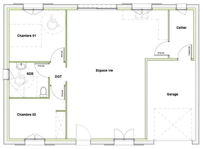 Modèle Galet - Plan maison 85 m2